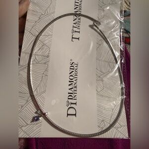 Diamonds International Safi Kilima Sterling Silver Necklace with Tanzanite